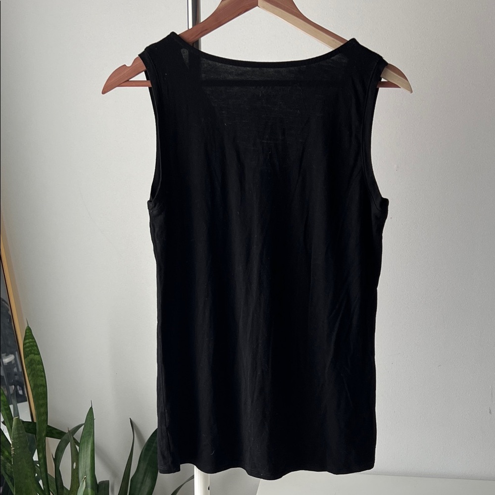 Grace Black Ruffle Tank Top - Picture 2 of 5